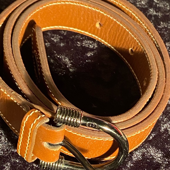 Women’s Vintage Tan Leather Classic Gucci Belt main image 8